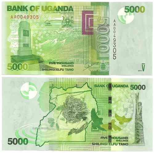 UNC Uganda P 51-5000 Shillings 2010