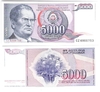Jugoslawien 5000 Dinara P. 93a