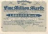 Mindelheim, 1 Million Mark, 1923, Fehldruck