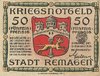 Remagen, 50 Pfennig, 1918