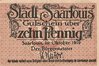 Saarlouis, 10 Pfennig, 1919