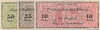 Melle, Satz, 10, 25, 50 Pfennig, 1918