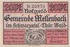 Mellenbach Satz, 10, 20, 50 Pfennig, 1921