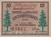 Unterweißbach, Satz (3), 10, 25, 50 Pf., 1921