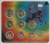 Spanien Kursmünzensatz 2004 im Folder