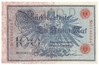 Reichsbanknote 100 Mark, 1908, Ro. 33b  xf