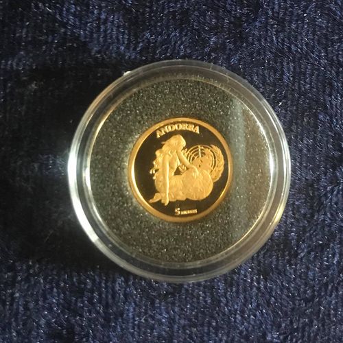 Andorra "Kleinste Goldmünzen der Welt" Mitglied der Vereinten Nationen 2004
