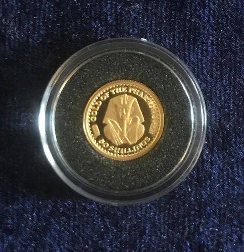 Republik Somalia "Kleinste Goldmünzen der Welt" Pharao 2004