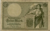 Reichsbanknote 10 Mark, 1906, Ro. 27b, f