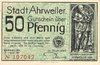 Ahrweiler, 25, 50 Pf, Satz(2), 1921
