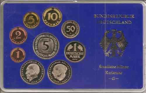 BRD Kursmünzensatz 1975 PP G