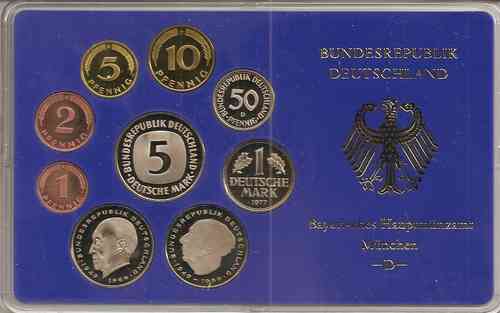 BRD Kursmünzensatz 1977 PP D