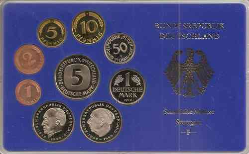 BRD Kursmünzensatz 1978 PP F
