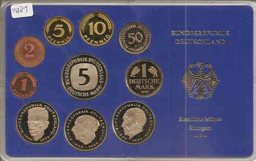 BRD Kursmünzensatz 1981 PP F