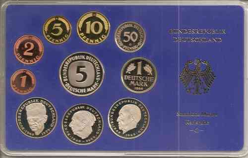 BRD Kursmünzensatz 1984 PP G