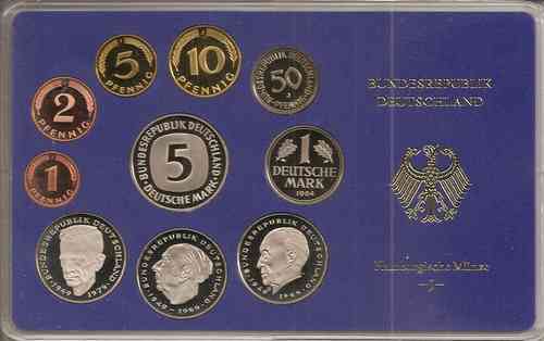 BRD Kursmünzensatz 1984 PP J