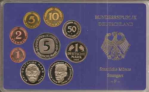 BRD Kursmünzensatz 1989 PP F