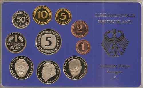 BRD Kursmünzensatz 1994 PP F