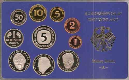 BRD Kursmünzensatz 1996 PP A