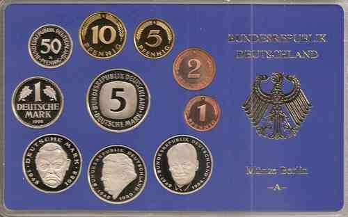 BRD Kursmünzensatz 1998 PP A