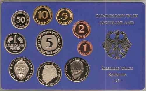 BRD Kursmünzensatz 1998 PP G
