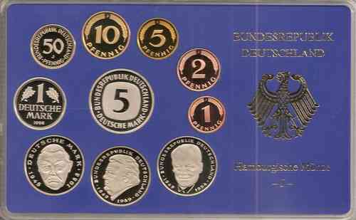 BRD Kursmünzensatz 1998 PP J