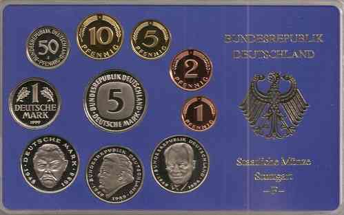 BRD Kursmünzensatz 1999 PP F
