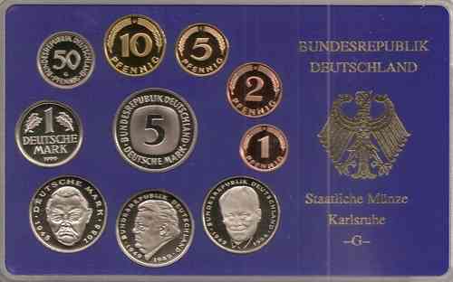 BRD Kursmünzensatz 1999 PP G